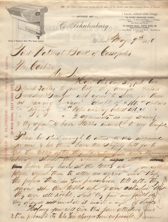 C Schulenburg Letterhead