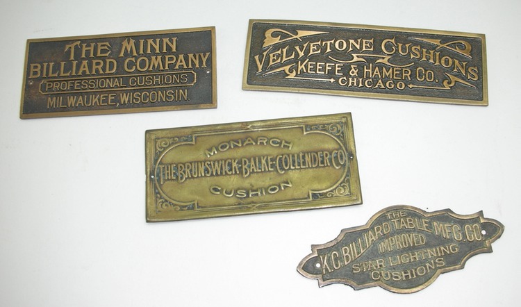 Replacement Nameplate for Brunswick Balke Collender Antique Pool Tables 